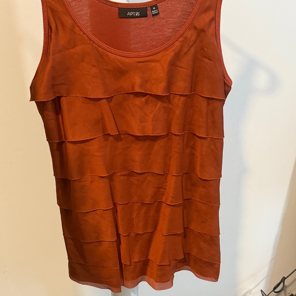Apt. 9 Women's Layered Rust Tank Top
